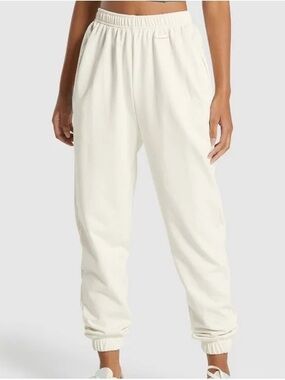 Gymshark Whitney Simmons Oversized Jogger Sweatpants Beige Size Large